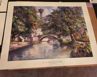 Spanish San Antonio artist Jose Vives-Atsara print