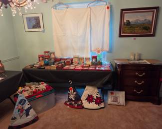 Lenox ornaments and other Christmas decorations 