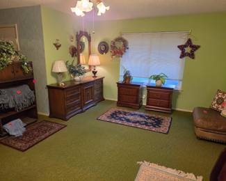 Vintage furniture, lamps, oriental rugs