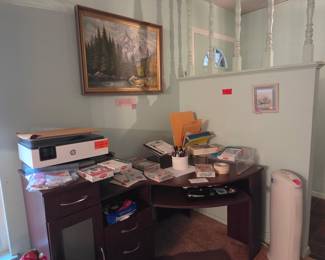 Desk and office supplies