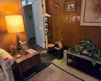 Vintage end table, TV stands, Boxelder wood bowls