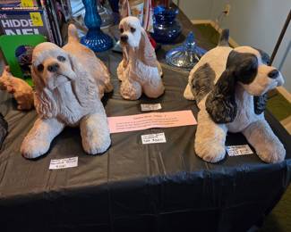 Signed Sandra Brue Cocker Spaniels