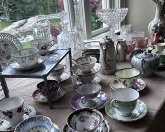 crystal and porcelain