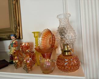 Beautiful carnival glass collection 