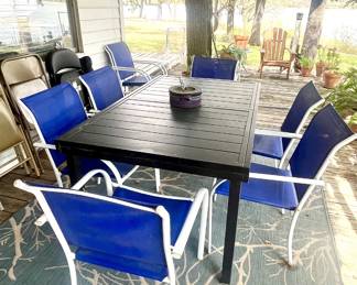 Outdoor patio furniture.