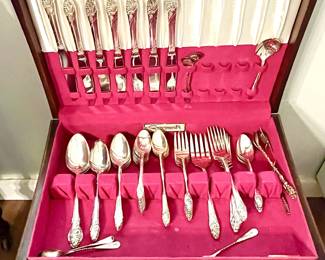 More silver plated flatware.