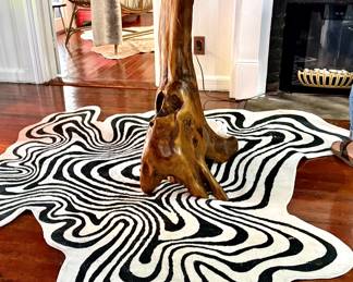 #5 - $58 - Faux zebra rug 74x78