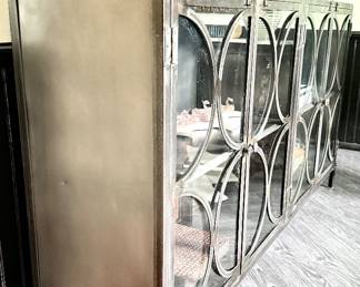 #27 - $585 -Industrial display cabinet 74Wx16Dx40H
