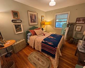 Guest room. There are two full size beds here. Both have newer mattresses and are both very clean