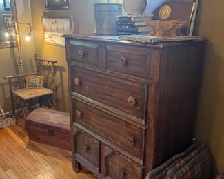 Solid wood dresser. We will be selling individually, but dresser matches the bed and matches a desk here too
