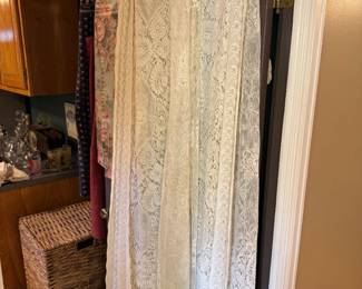 3 matching single curtain panels