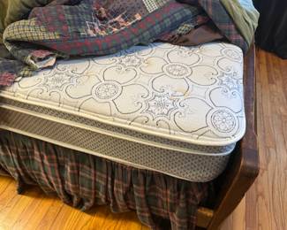 There are two full size beds here. Both have newer mattresses and are both very clean