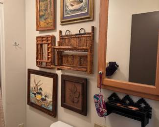 Charming and impressive curated art collection you could only find at an estate sale!