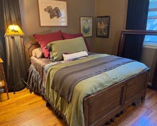 There are two full size beds here. Both have newer mattresses and are both very clean