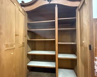 Inside armoire