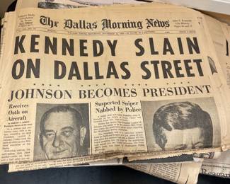 Historic Newspapers - Kennedy Assassination