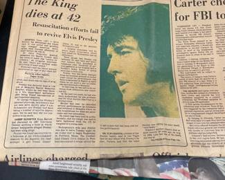 Dallas Morning Newspaper - Elvis Death