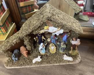 Small Nativity - pieces are adhered