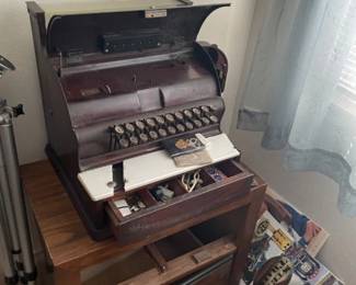 Very old Cash Register. Unsure of maker. Number plate #53016318/728