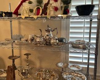HOliday and Silverplate serving pieces
