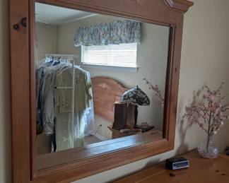 Pine Mirror & Dresser