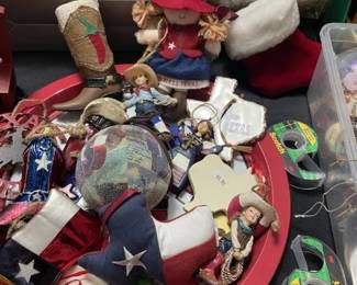 "TEXAS' holiday ornaments
