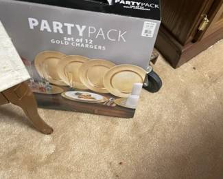 Gold Chargers - New in box