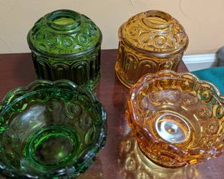 Mosser Glass - Moon and Stars - Candle holders