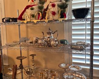 Silver plate misc pieces