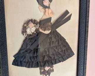 Ribbon art, 2 of 3. Vintage frame.