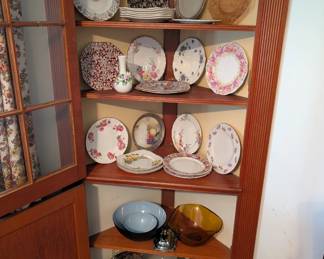 Various china plates