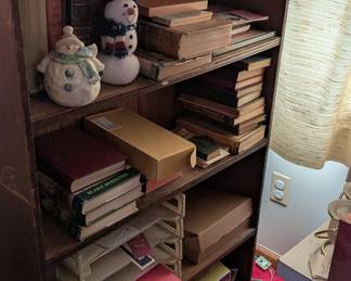 Bookshelf with some very old books