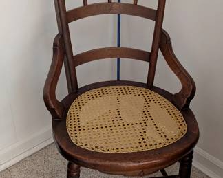 Old cane seat chair in great condition