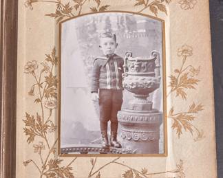 Someone's great grandfather in his Sunday best.