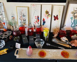 The red table. It just worked out that way. We're not that talented.