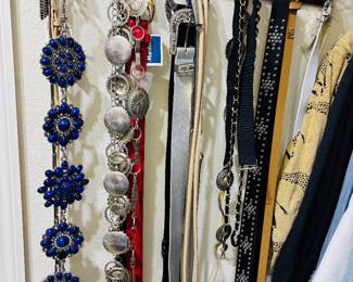 Belts or medival weapons.