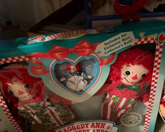 Raggedy Ann and Andy New in Boxes