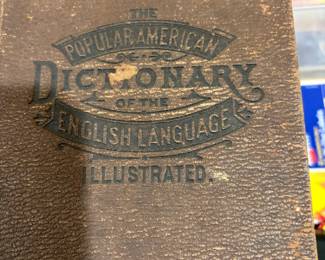 1800's Popular American Dictionary English Language Illustrated