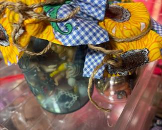 Jars filled with miniatures