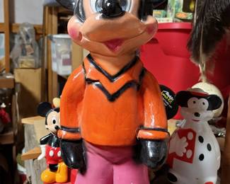 Vintage Large Chalkware Mickey Mouse