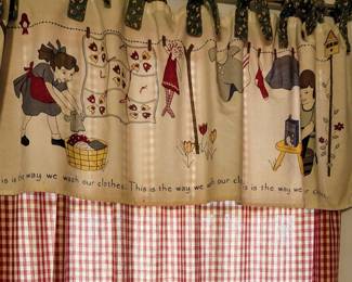 Hand stitched Window Treatments