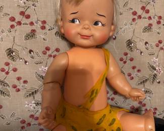 Vintage 1960's Ideal Flintstones Bamm Bamm Doll