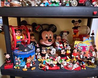 So many Mickey Mouse figurines