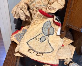 Hand stitched, Americana, baby doll