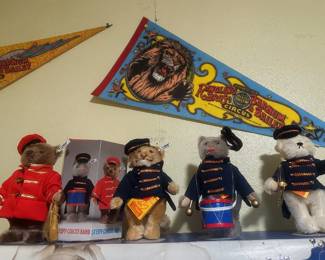 Steiff" Golden Age of the Circus Set of Band Animals Some with boxes