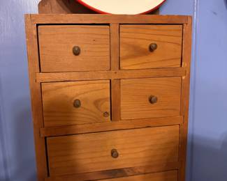 Antique Wooden Spice Wall Cabinet