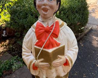 1960s Poloron 48” Blow Mold k, choir girl