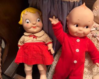 Vintage Campbell Soup Doll & Lee Middleton Original Kewpie Doll