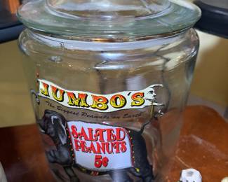 Jumbos Vintage elephant five cent cookie jar