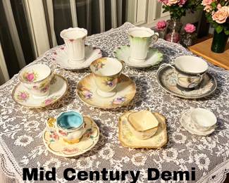 Demi Cup & Saucers MCM
